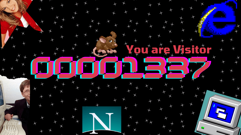 Cover image for the article: Visitor Counters, Blinking Tags, GeoCities - Back to the '90s Internet